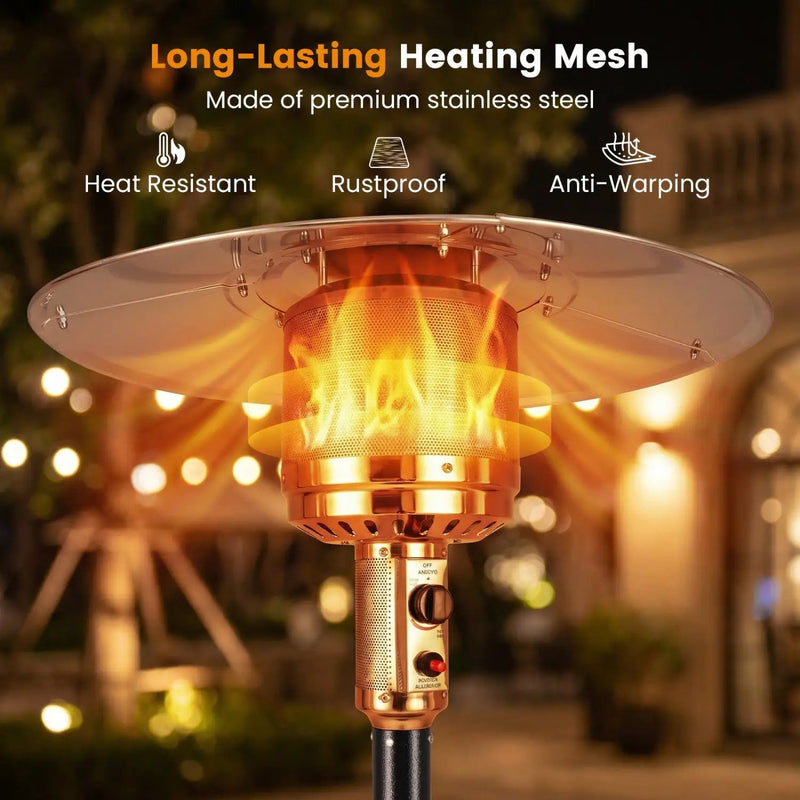 50 000 BTU Patio Propane Gas Heater with Stainless Steel Burner by DirectDeals