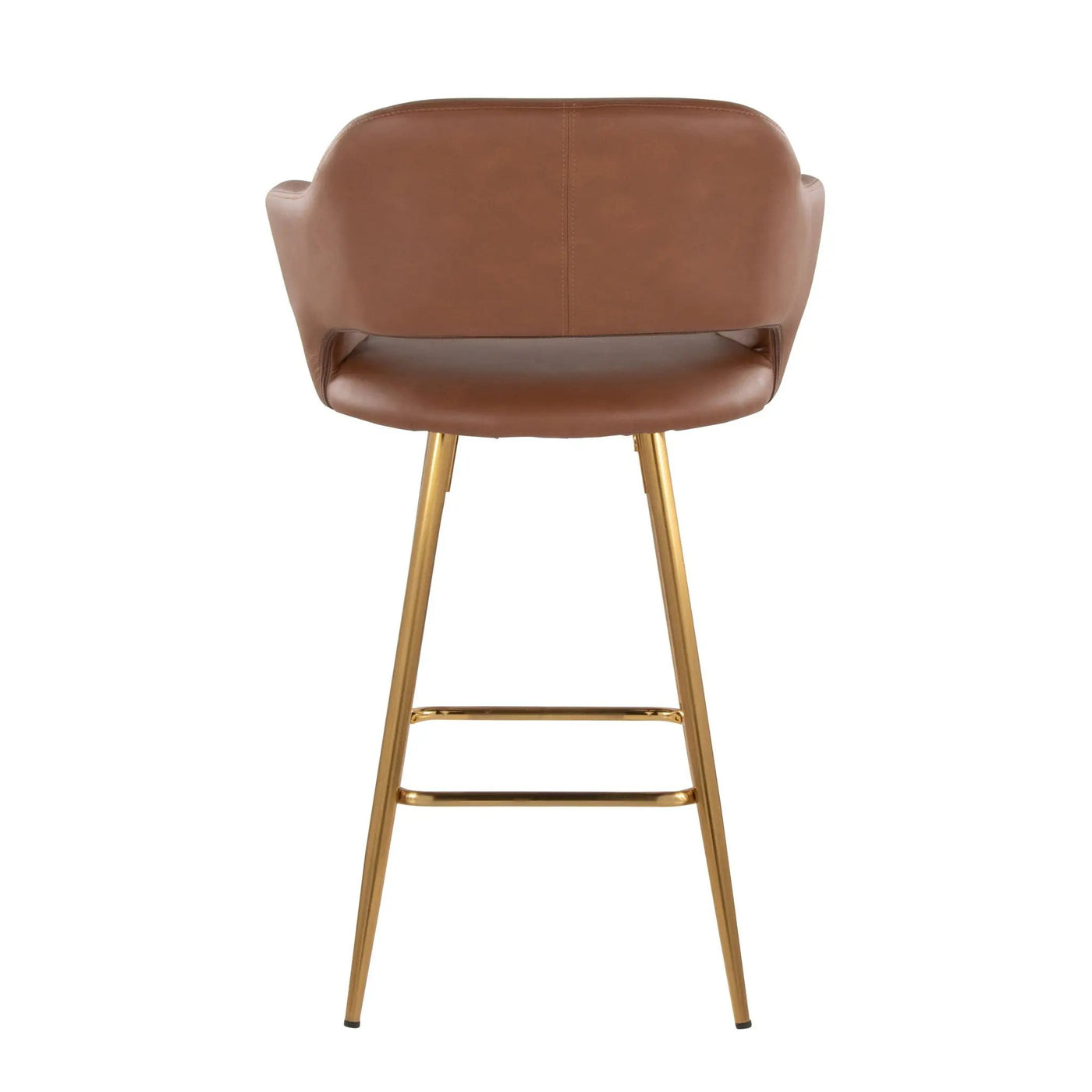 Margarite - Contemporary Fixed Height Counter Stool With Footrest (Set of 2) With Square by HouseOfZazla