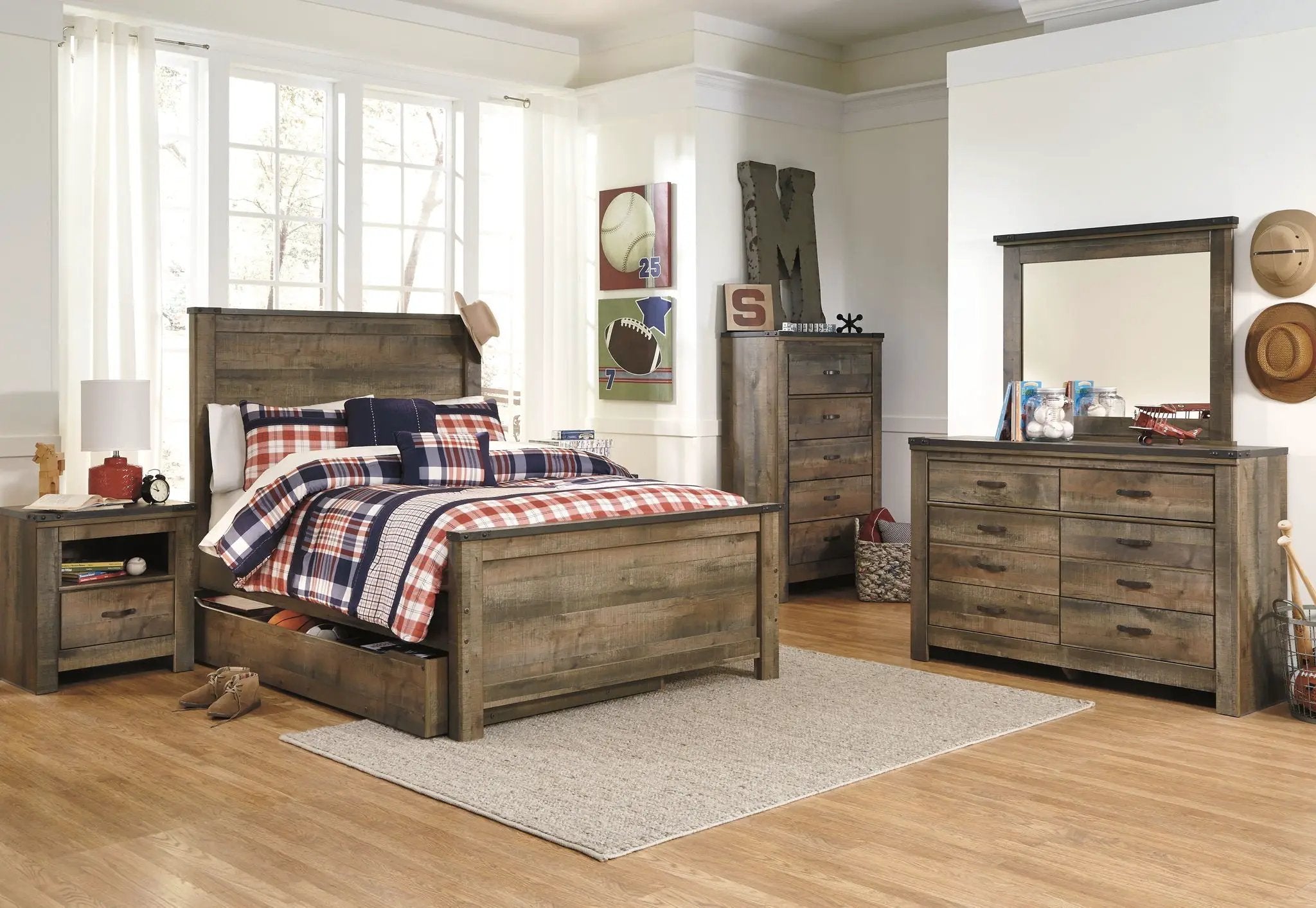 Trinell - Five Drawer Chest - Brown by Unique Piece Furniture