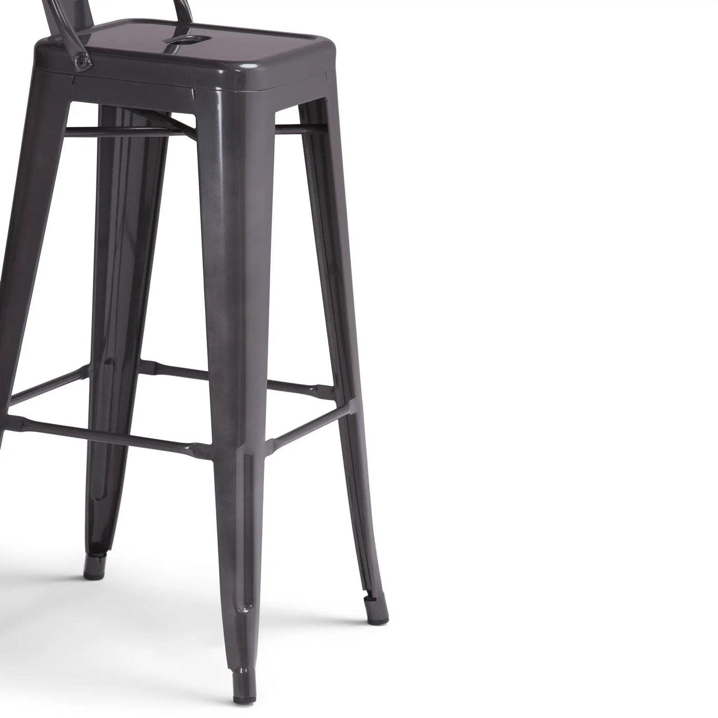 Rayne - Curved Back Metal Stool (Set of 2) by Unique Piece Furniture