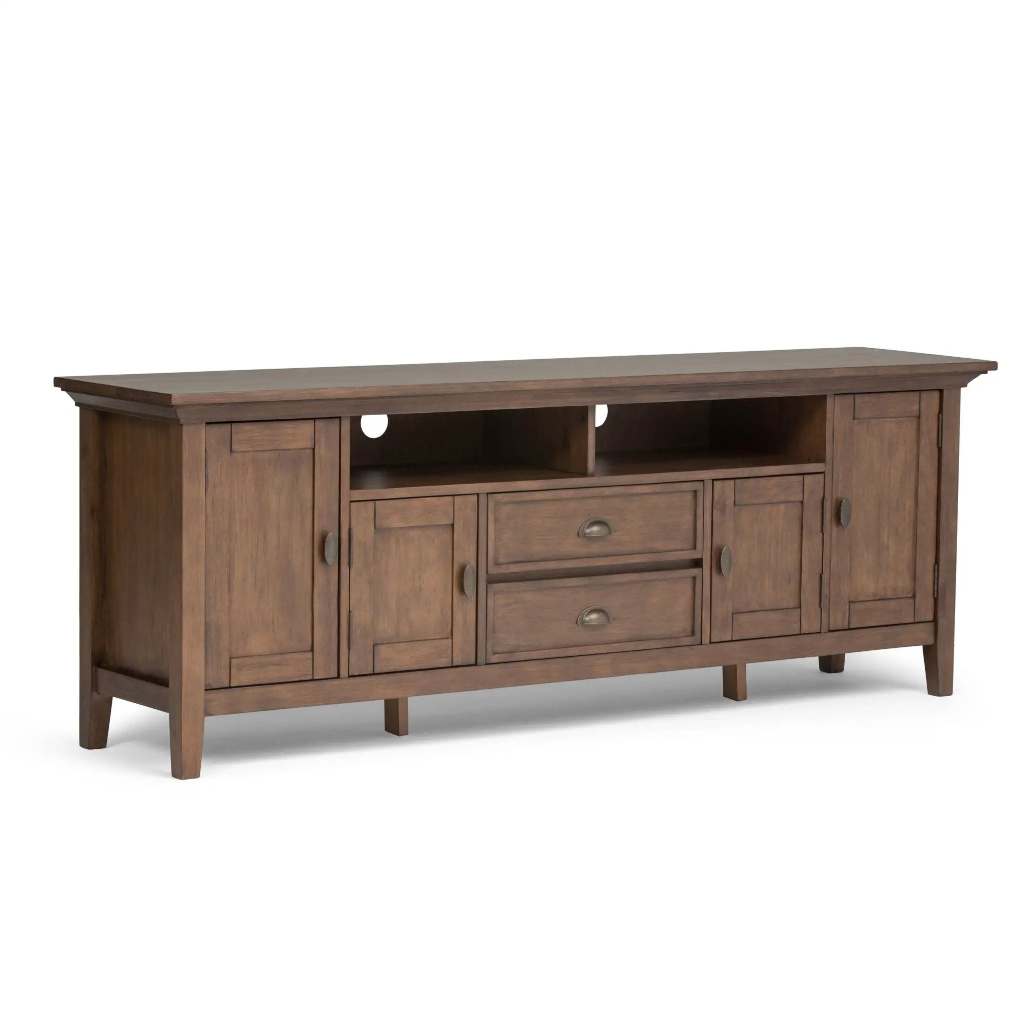 Redmond - TV Media Stand - Rustic Natural Aged Brown by HouseOfZazla