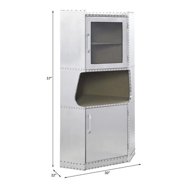 Brancaster - 57" Cabinet - Aluminum by Unique Piece Furniture