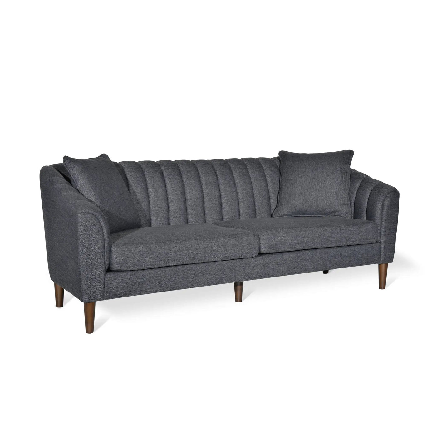 Contemporary 3 Seater Sofa With Plush Accents by HouseOfZazla