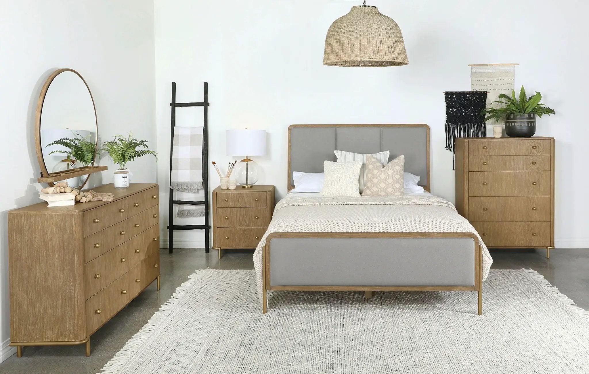 Arini Dresser Mirror Sand Wash by Unique Piece Furniture