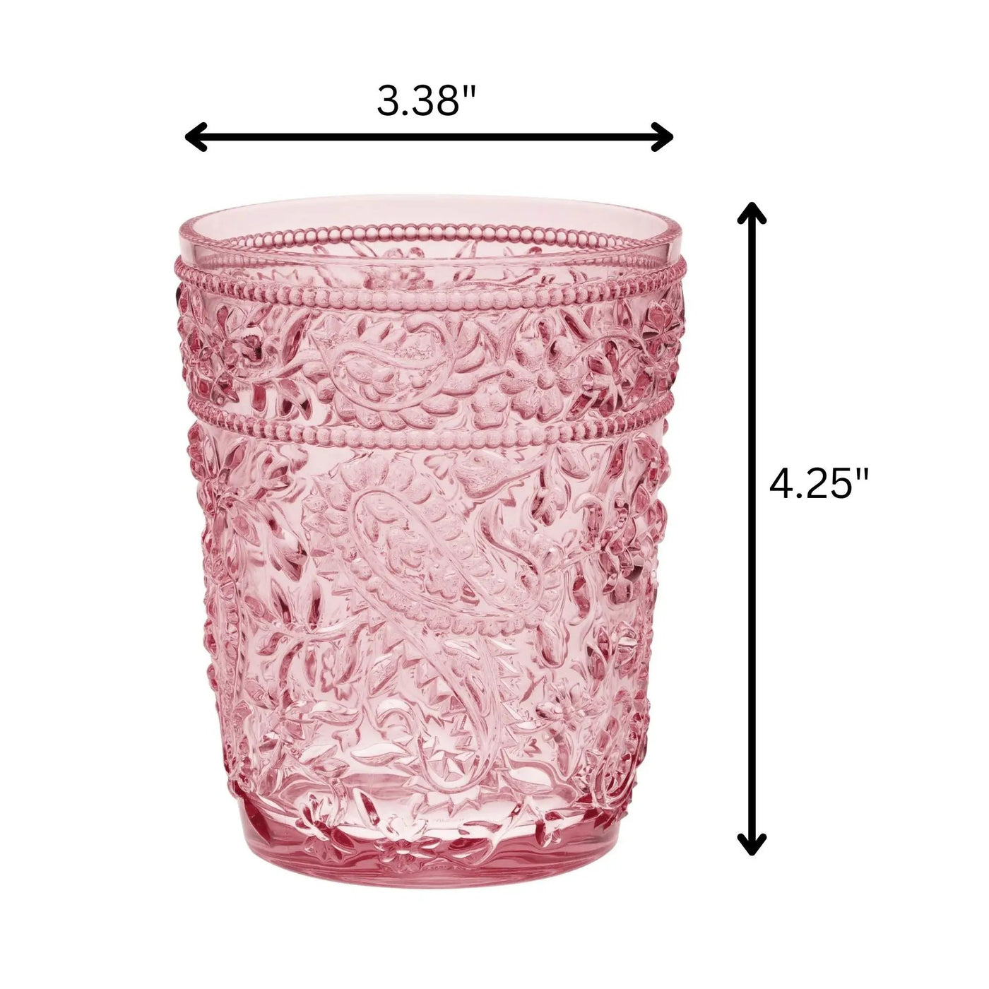 Paisley Acrylic Glasses Drinking (Set of 4) by HouseOfZazla