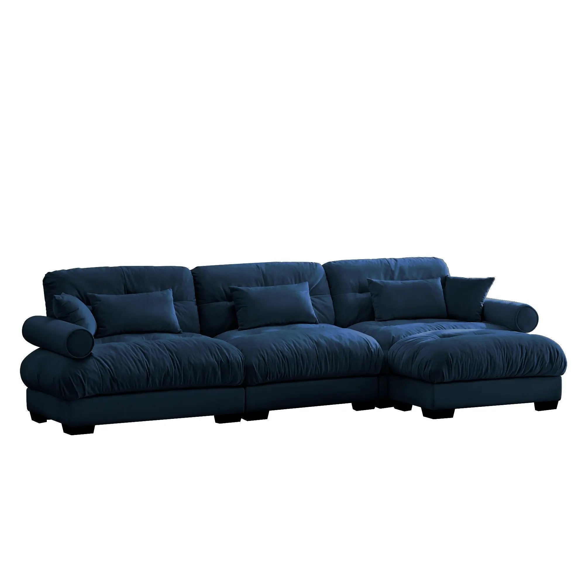 Super Comfort Oversized Modular Sectional Sofa With Movable Ottoman by Unique Piece Furniture