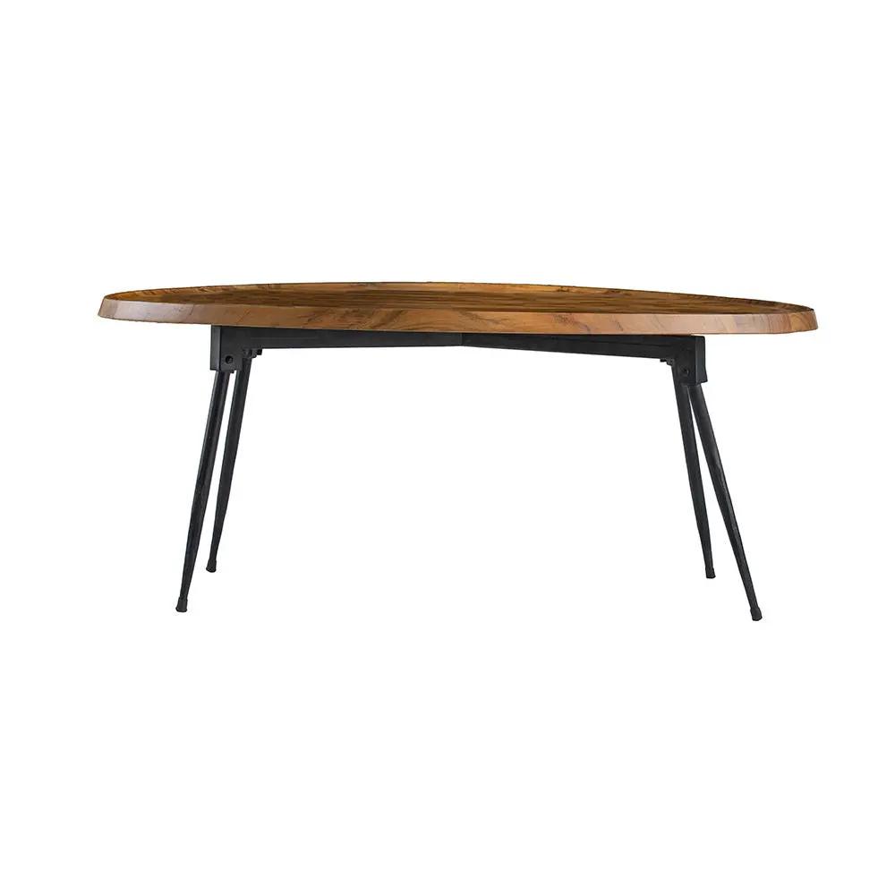 Oval Coffee Table - Brown by HouseOfZazla