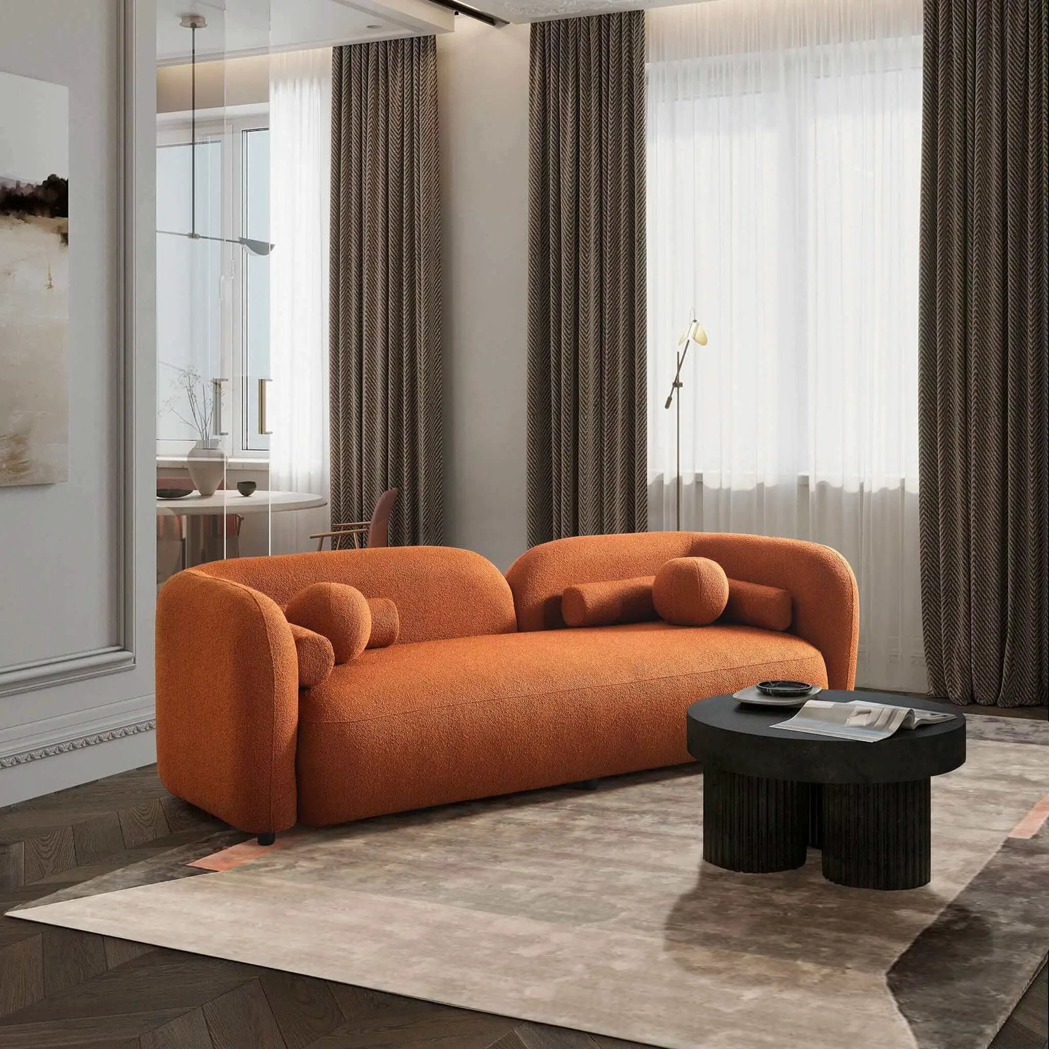 Donna - Japandi Style, Boucle Sofa by Unique Piece Furniture