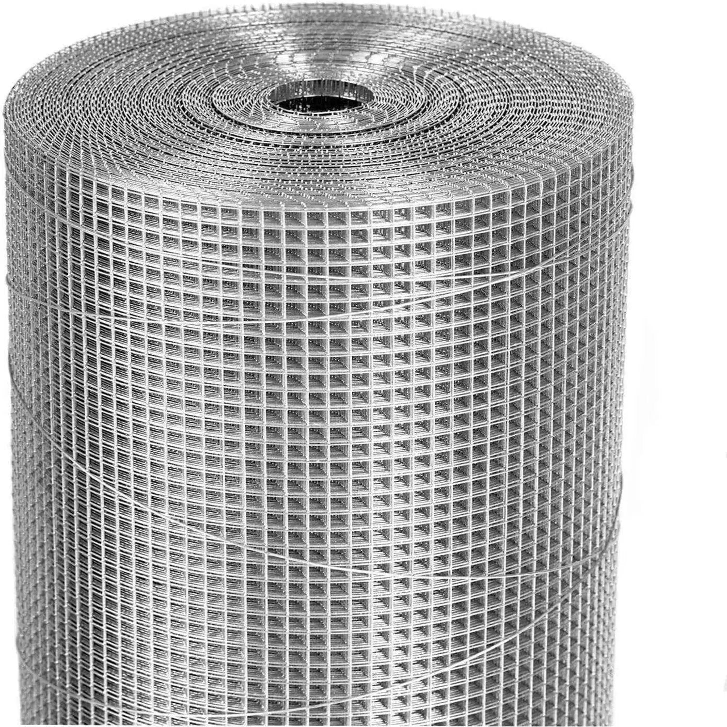 Wire Mesh Fence Roll 60in x 50ft, 1/2in x 1/2in 19GA Galvanized Steel Poultry Netting by HouseOfZazla