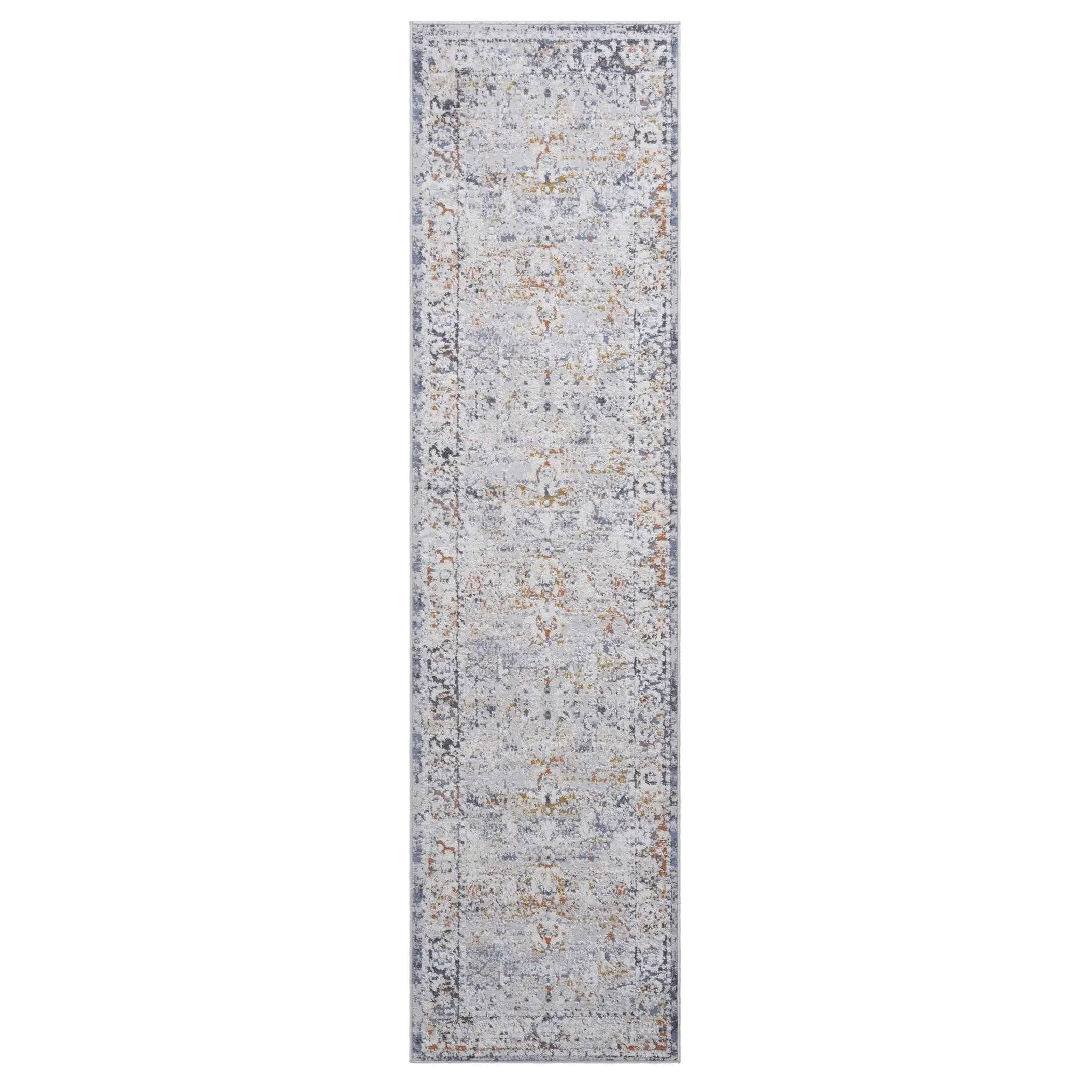 Payas - 2' X 8' Traditional Runner Rug - Ivory / Gray by Unique Piece Furniture