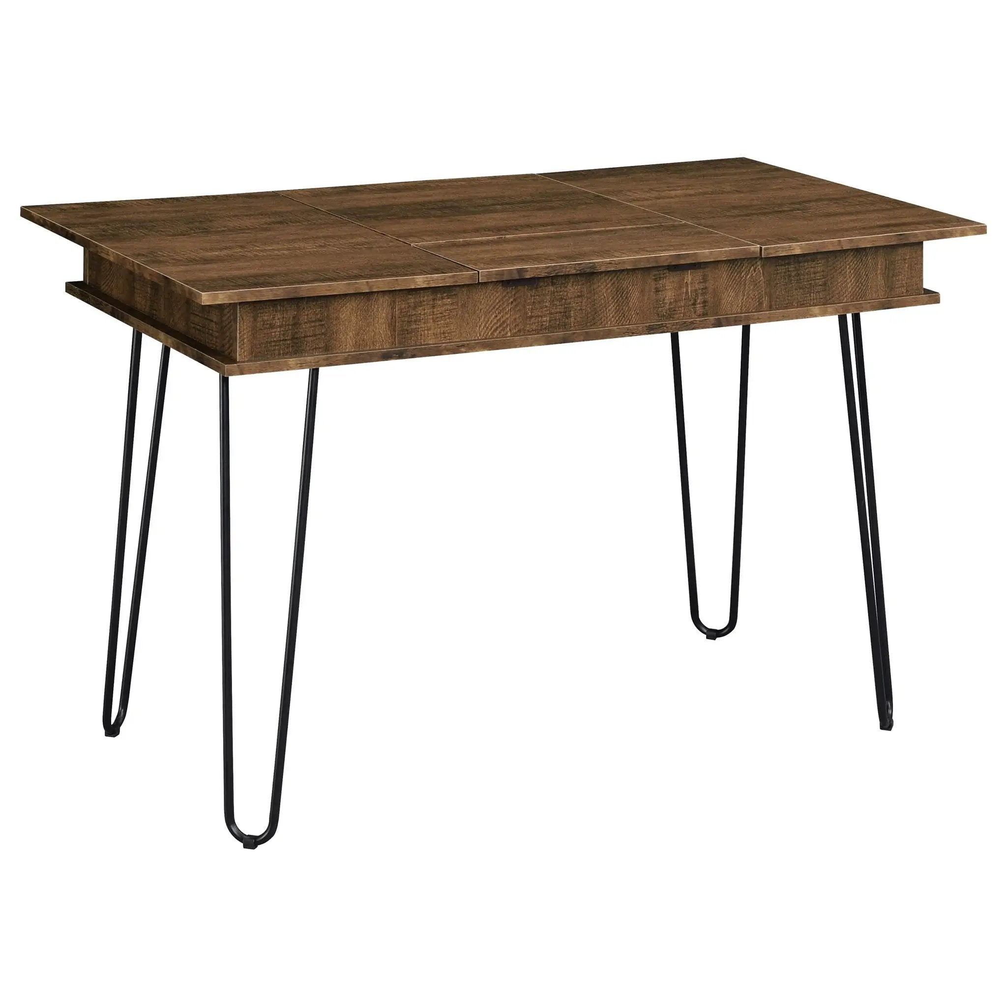 Sheeran 47-inch Writing Desk with Storage Rustic Amber by Unique Piece Furniture