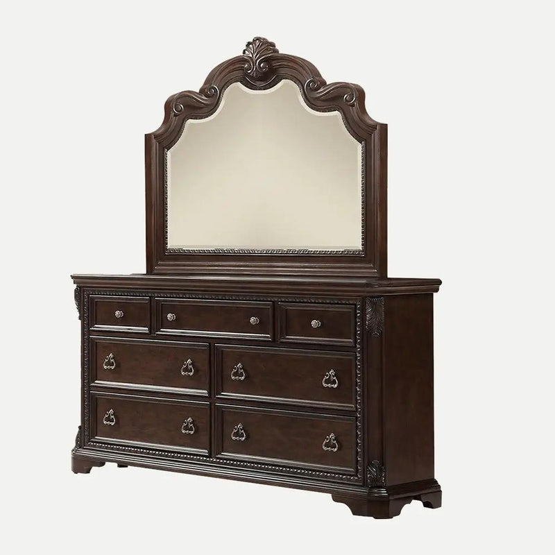 7 Drawer Dresser - Mahogany by HouseOfZazla