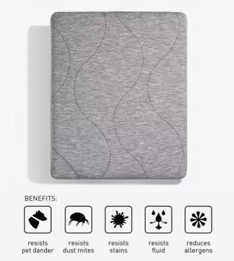 BedGear AIR-X Mattress Protector - Grey, Twin by HouseOfZazla