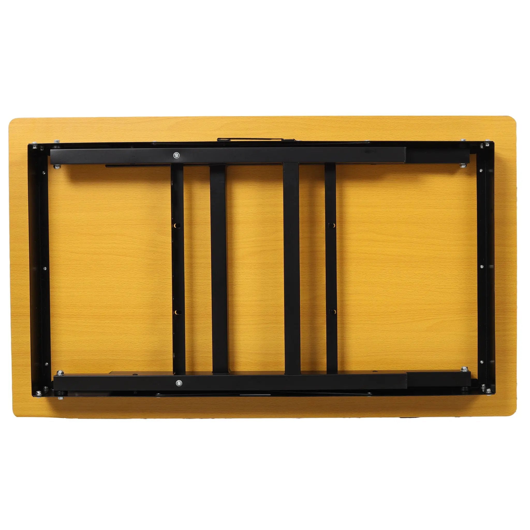 Portable Folding Work Table With Measuring Tape And Angle Finder Steel - Black by HouseOfZazla