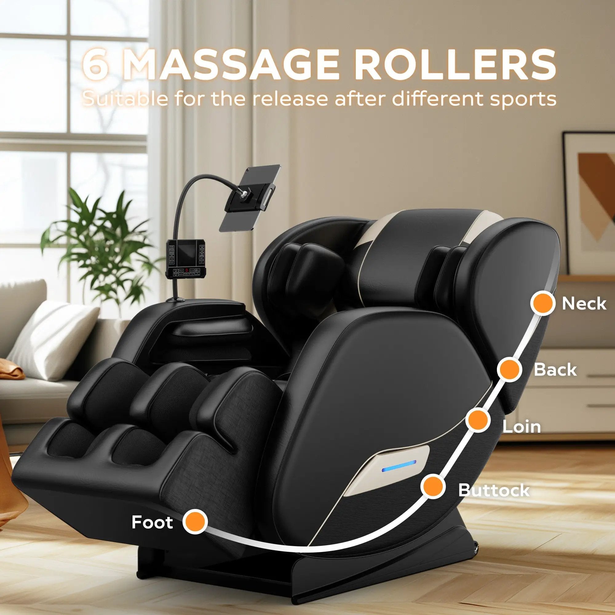 2024 Massage Chair Recliner with Zero Gravity & Full Body Air Pressure by HouseOfZazla