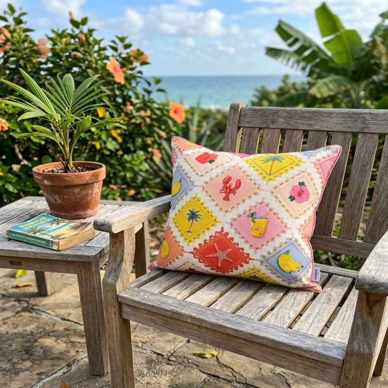 Outdoor Pillows, Weather Resistant (Set of 2) - Multi by Unique Piece Furniture