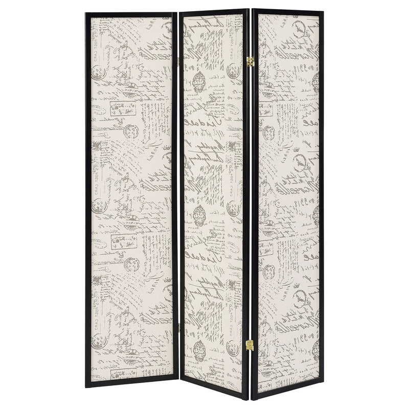 3 Panel Folding Screen - Beige by HouseOfZazla