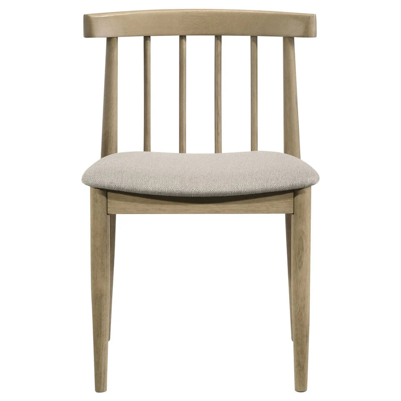 Cullen Dining Side Chair Upholstered Seat Natural Oak (Set of 2) by Unique Piece Furniture