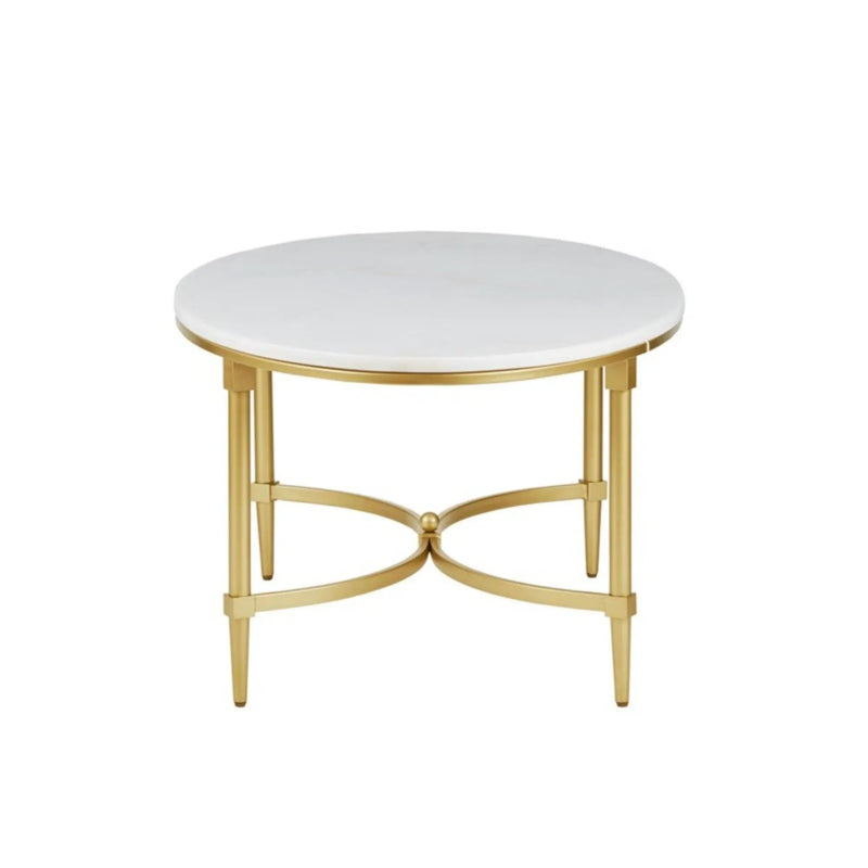 Bordeaux - Coffee Table - White / Gold by HouseOfZazla