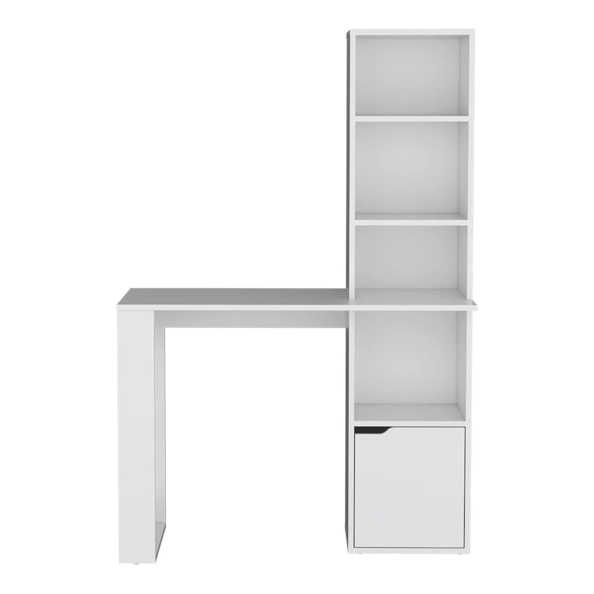 Iowa Computer Desk with 1-Cabinet and 4-Tier Bookcase by HouseOfZazla