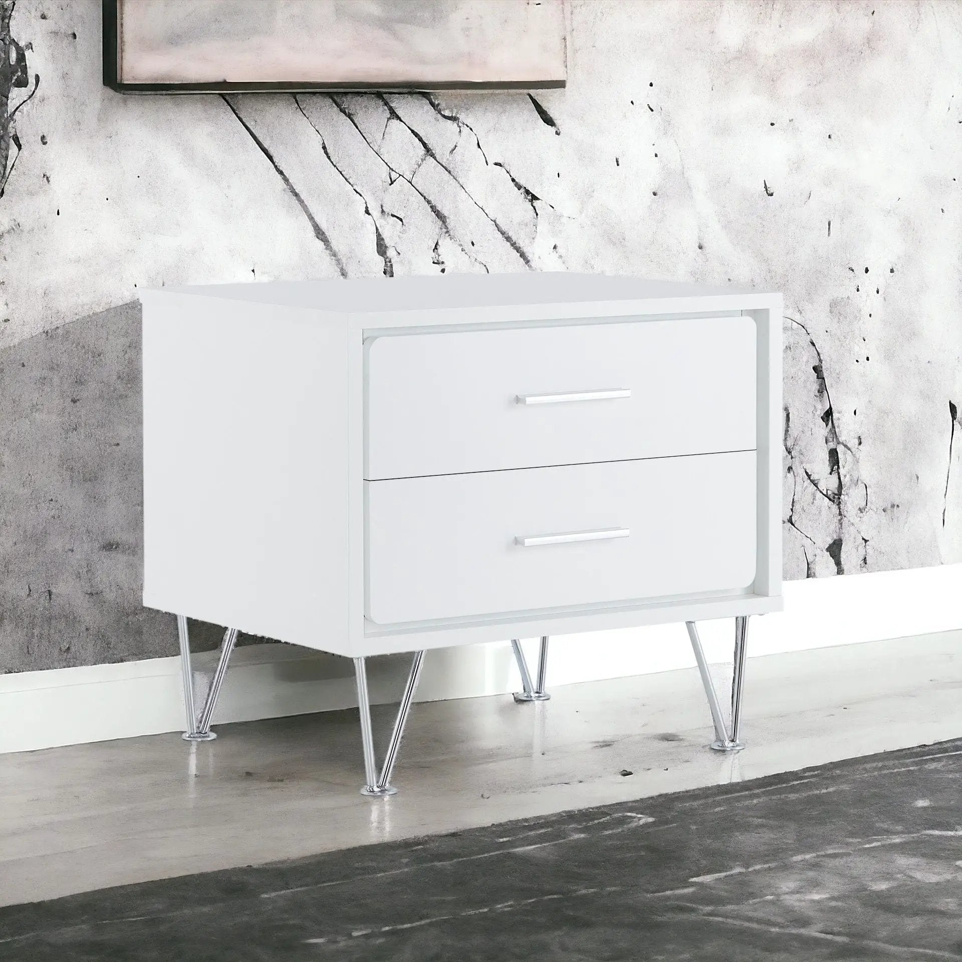 Deoss - Accent Table - White by HouseOfZazla