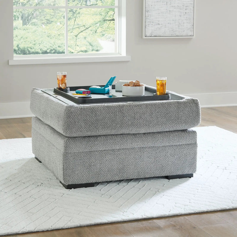 Casselbury - Ottoman With Storage - Cement by Unique Piece Furniture