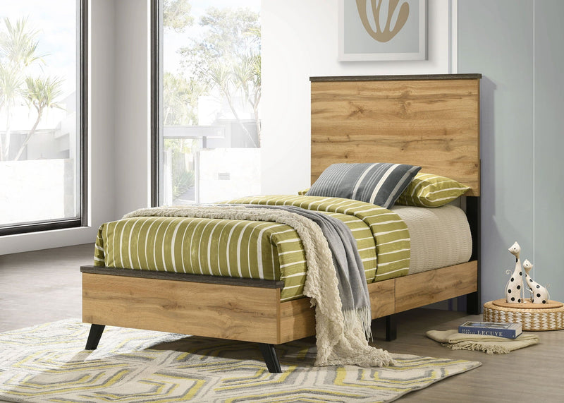 Kaywood 52-inch Twin Panel Bed Natural Pine by Unique Piece Furniture
