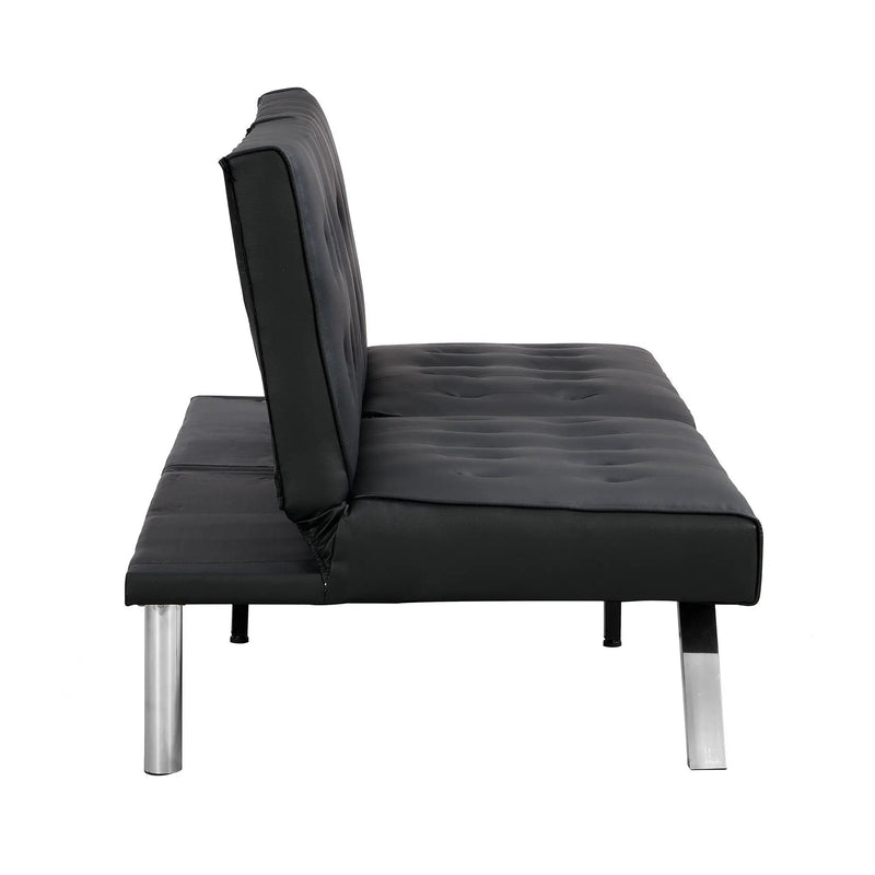 Comfortable Futon Sofa Bed - Black by HouseOfZazla
