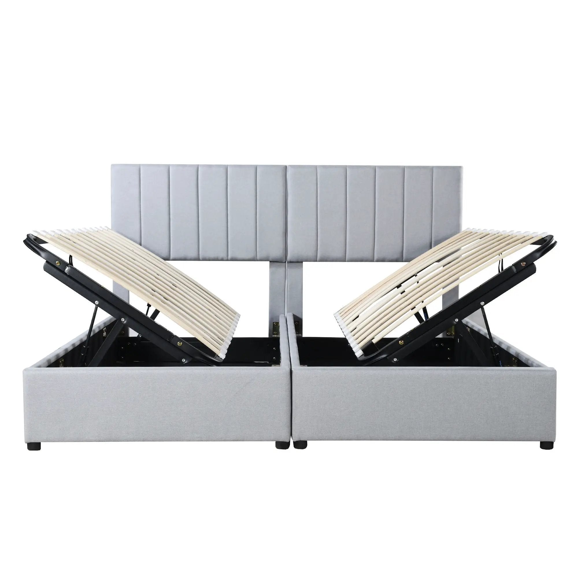 Upholstered Platform Bed With A Hydraulic Storage System by HouseOfZazla