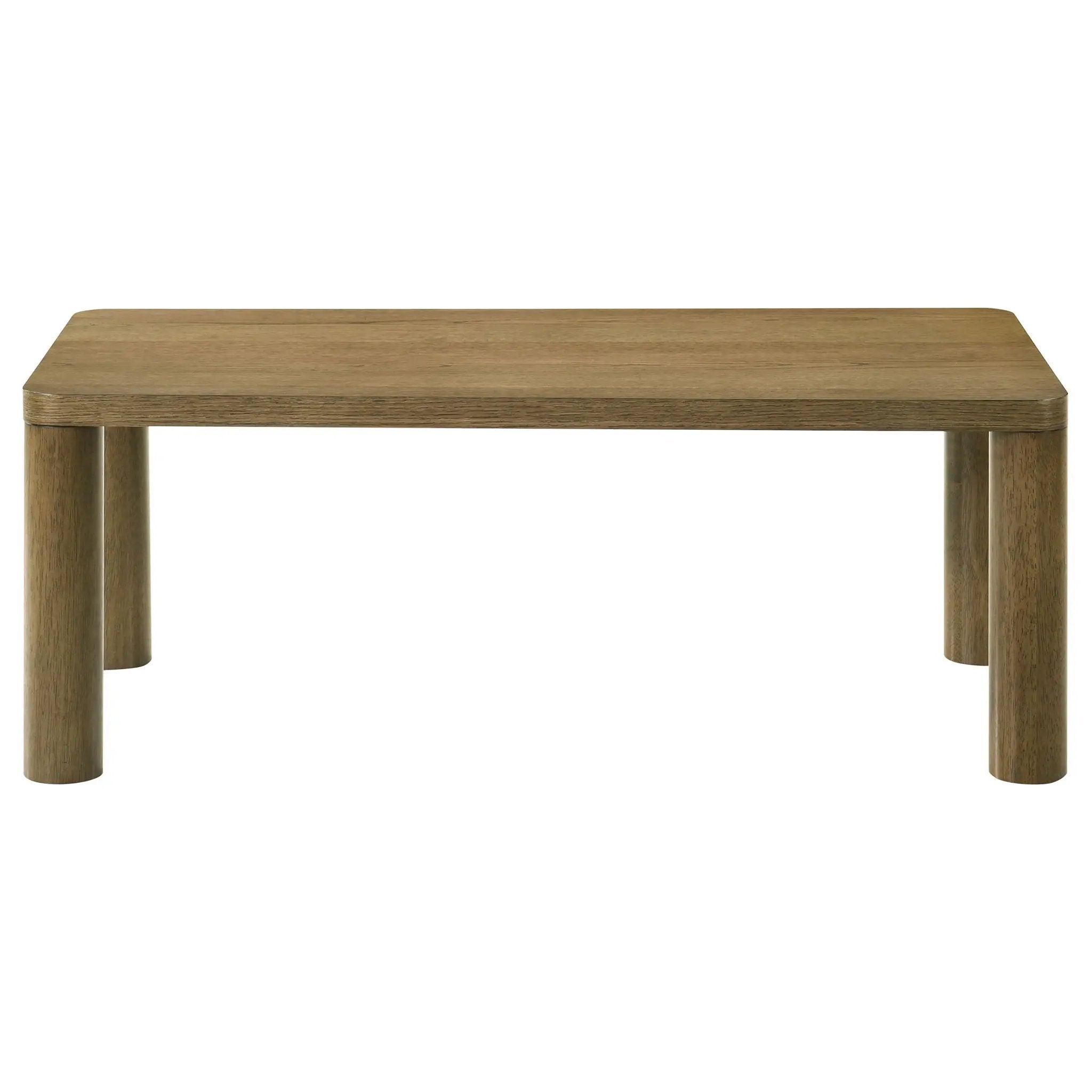 Castlewood 2-piece Cocktail Coffee Table Set Brown Oak by Unique Piece Furniture