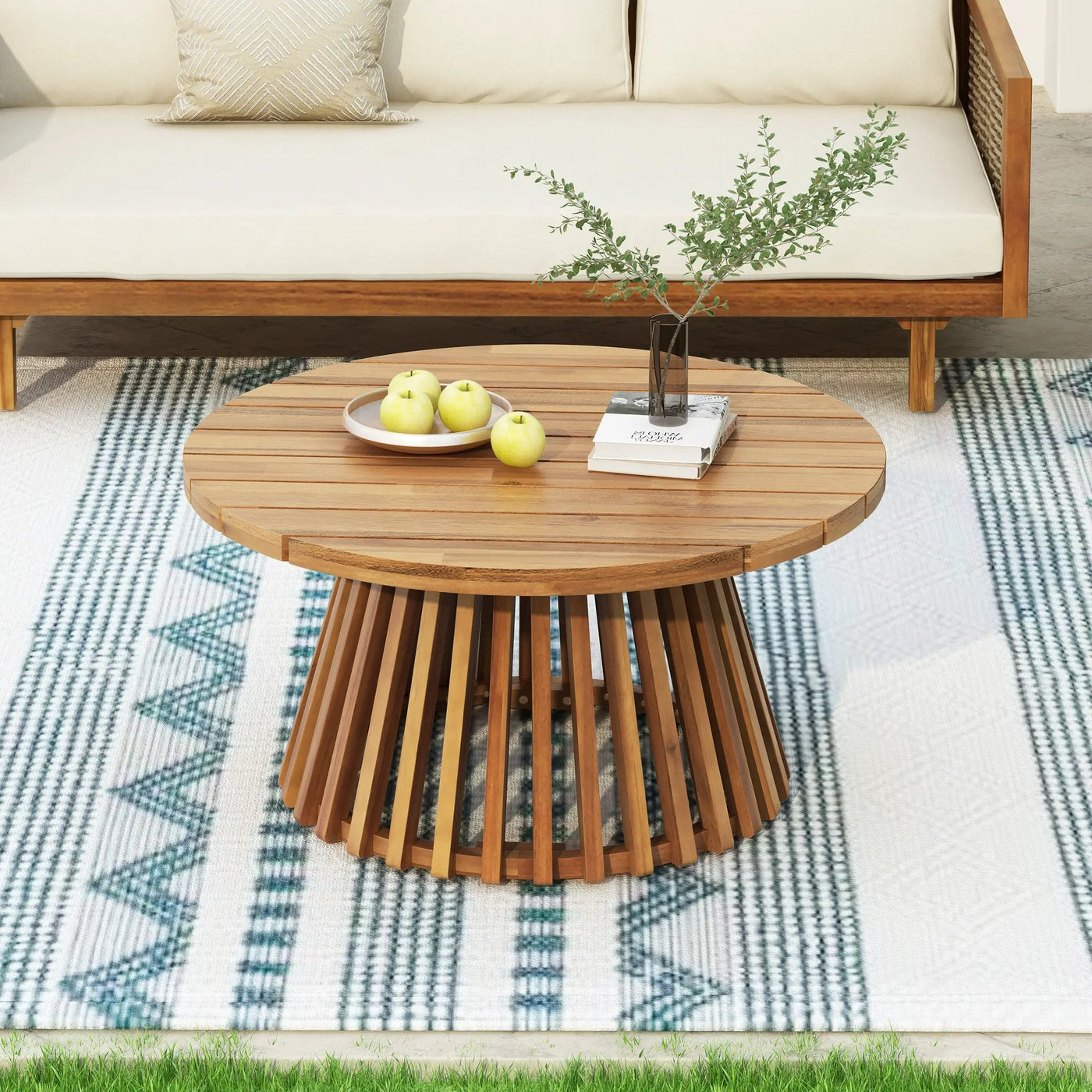 Acacia Wood Patio Furniture Set by HouseOfZazla