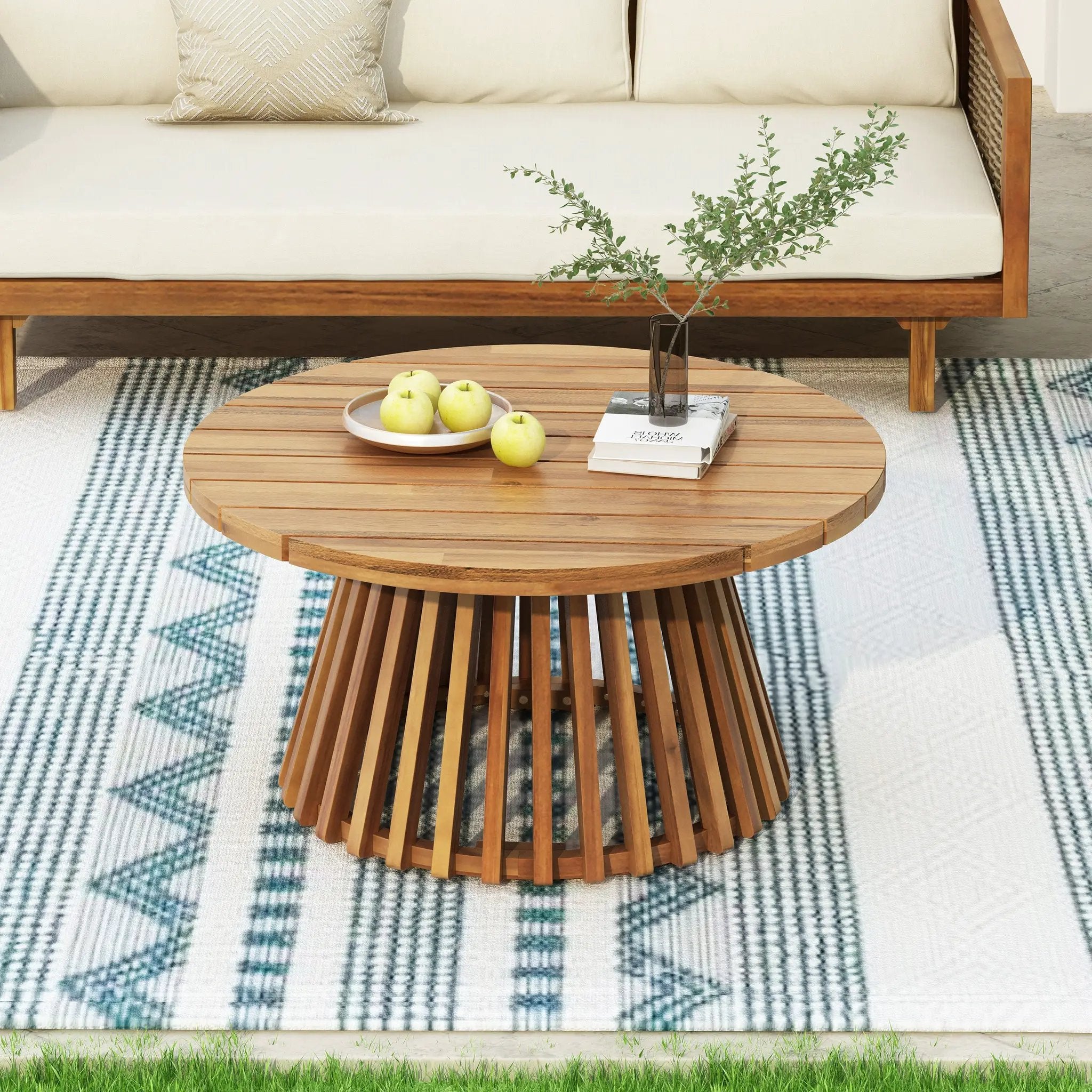 Acacia Wood Patio Furniture Set by HouseOfZazla
