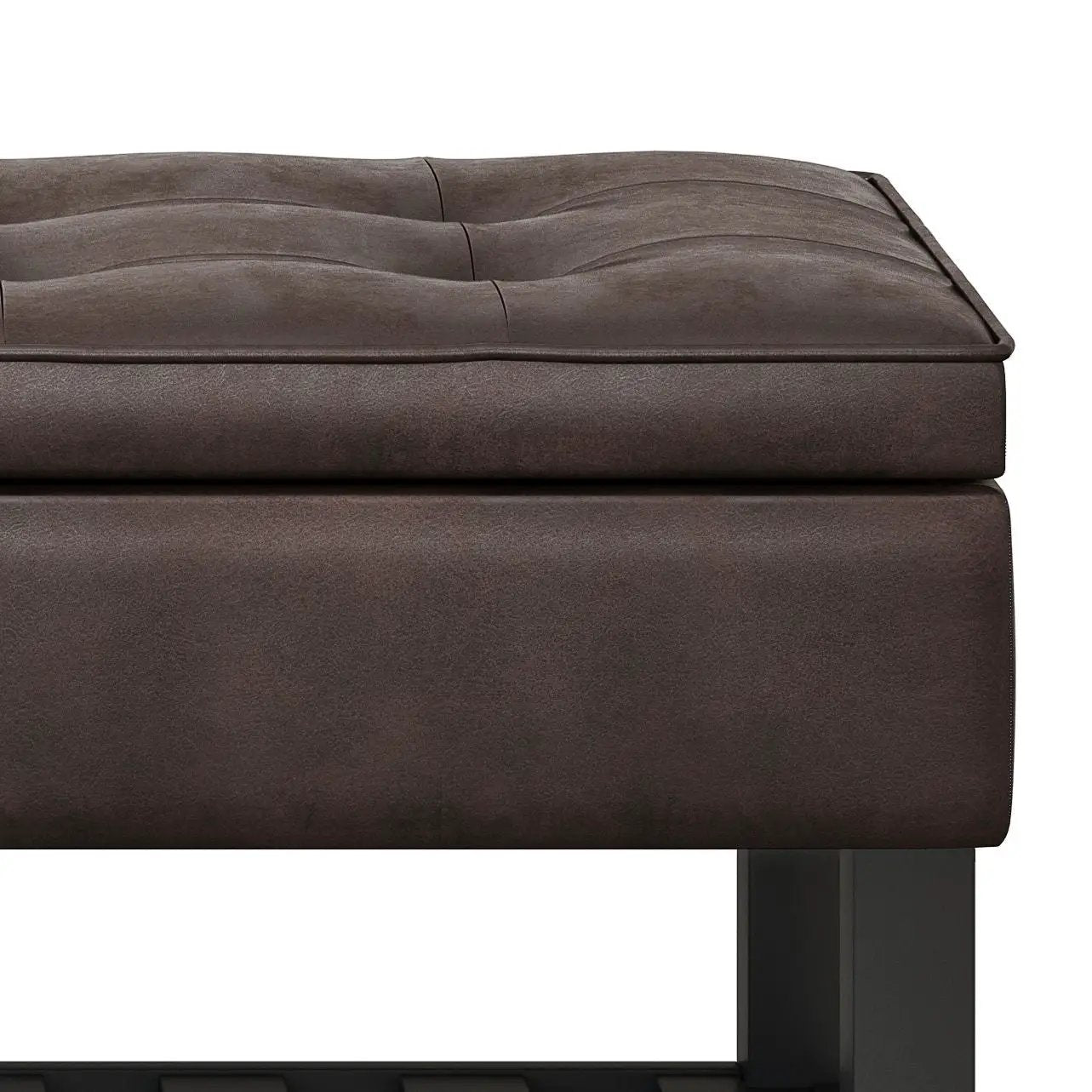 Cosmopolitan - Storage Ottoman Bench With Open Bottom by HouseOfZazla