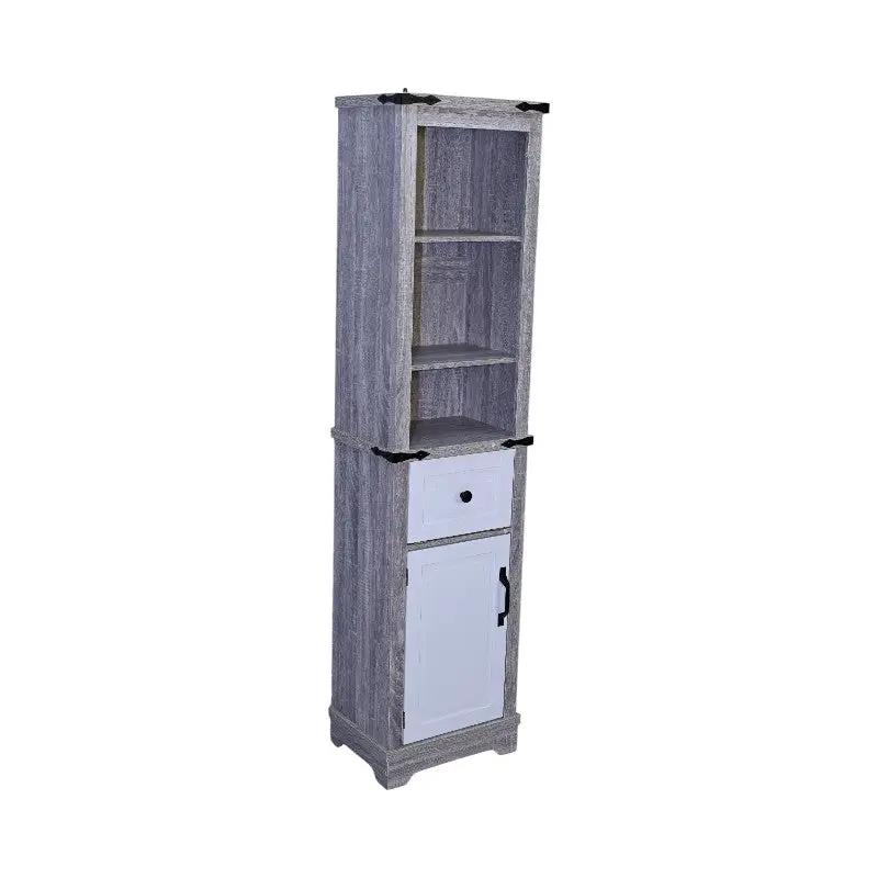 Narrow Bathroom Storage Cabinet with Adjustable Shelves by HouseOfZazla