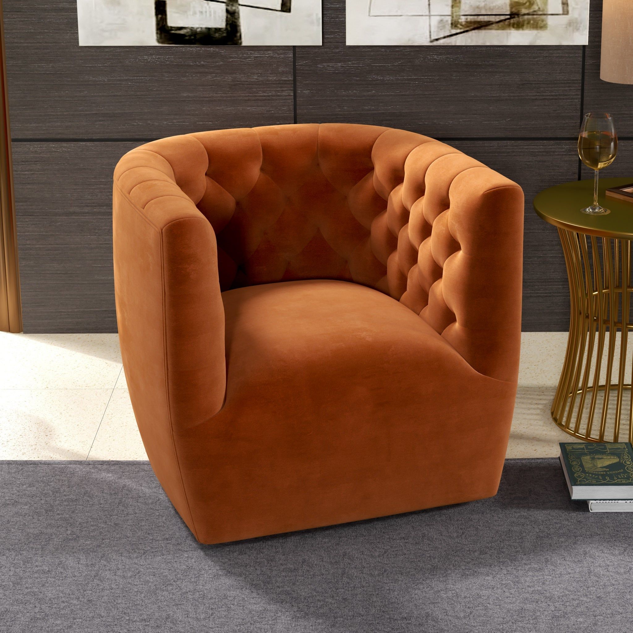 Delaney - Ergonomic Design Swivel Chair by HouseOfZazla