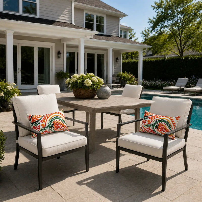 2 Pack Outdoor Lumbar Pillow with Inserts - Tropical Parrot, photo 6 of 8