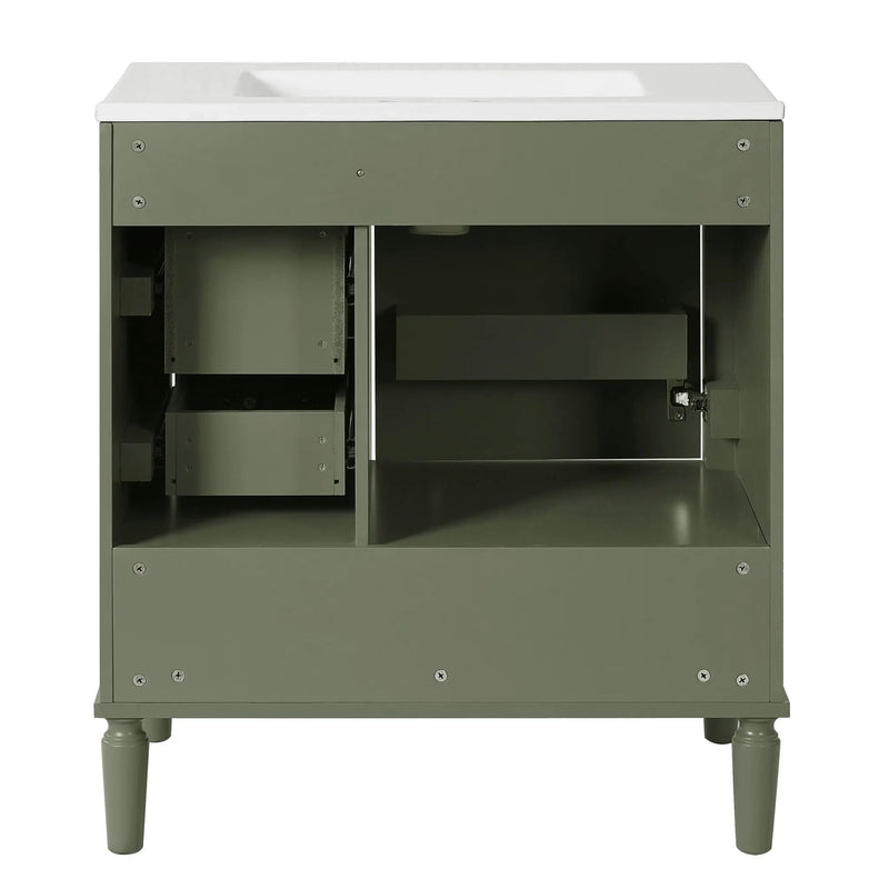 Traditional Bathroom Vanity Set With Soft Close Doors