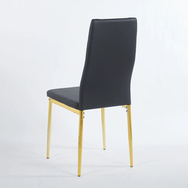 Dining Chair (Set of 4) - Golden Black