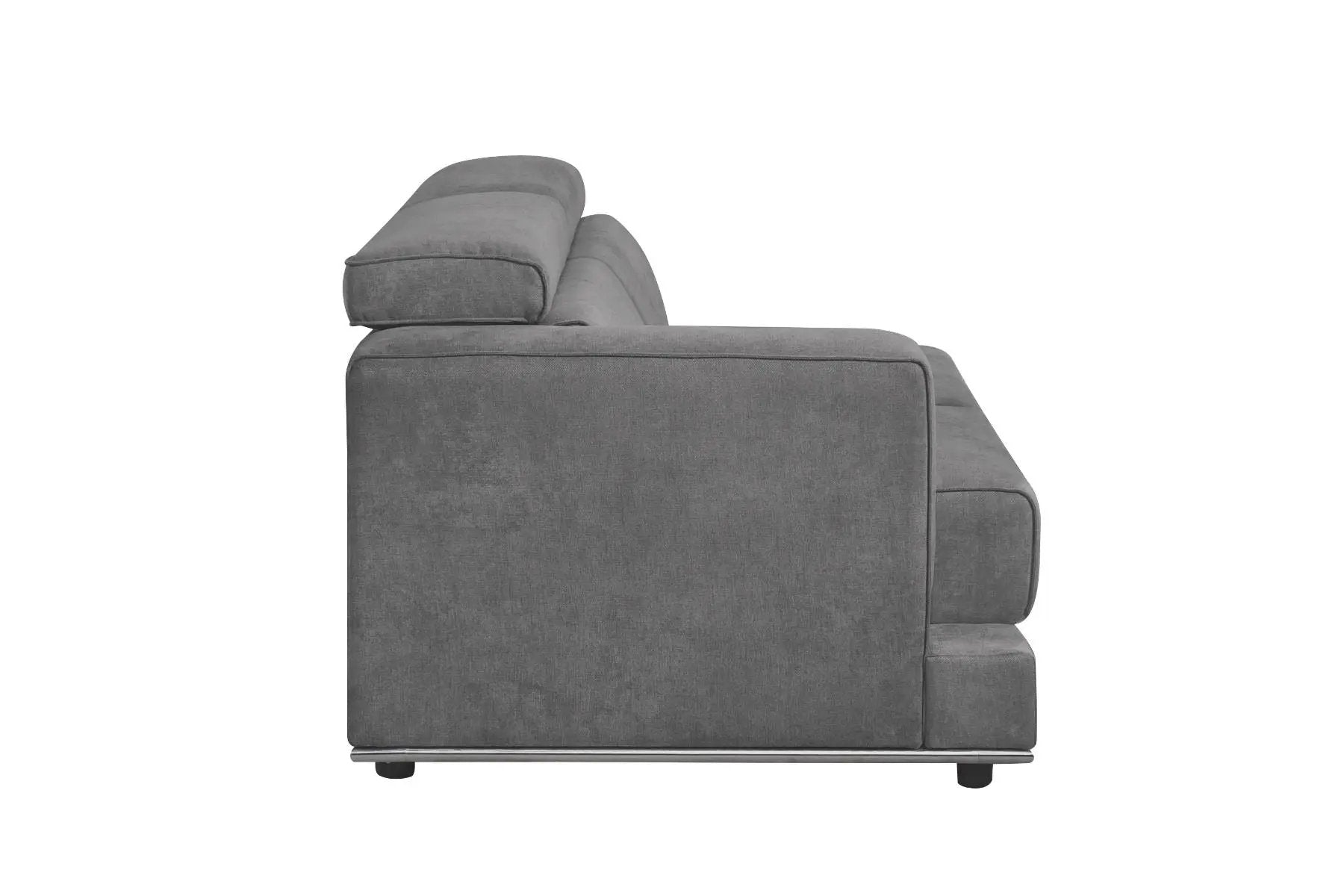 Alwin - Modular Lf Sofa - Dark Gray Fabric by Unique Piece Furniture