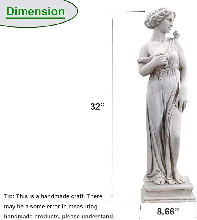 Outdoor Statue, Nymph Sculpture Goddess of Greek Mythology Roman Style for Garden Patio Yard Lawn Porch Decor (Nymph) by GreenHaven Gardens
