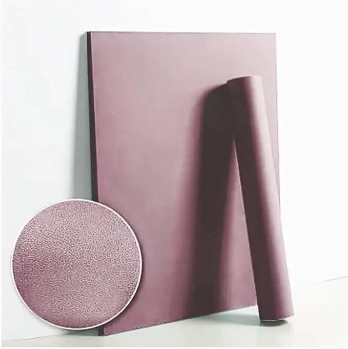 Dimoon 110''x17.7'' Pink Peel and Stick Wallpaper Contact Paper Modern Self Adhesive Wall Paper Removable Renter Friendly Textured Solid Color Shelf Cabinet Vinyl Roll (110''x17.7'',Grey Pink) by GreenHaven Gardens