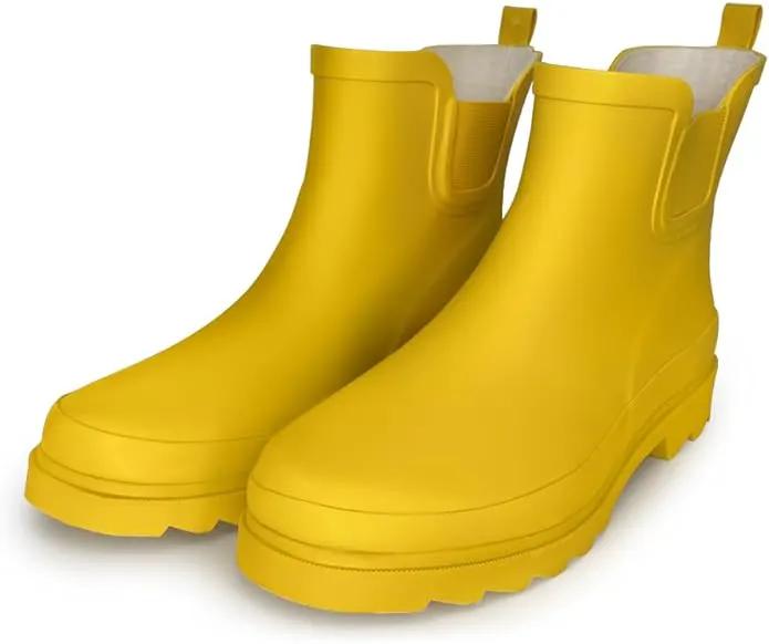 NORTY - Womens Ankle Rain Boots - Ladies Waterproof Winter Spring Garden Boot runs ½ size large by GreenHaven Gardens