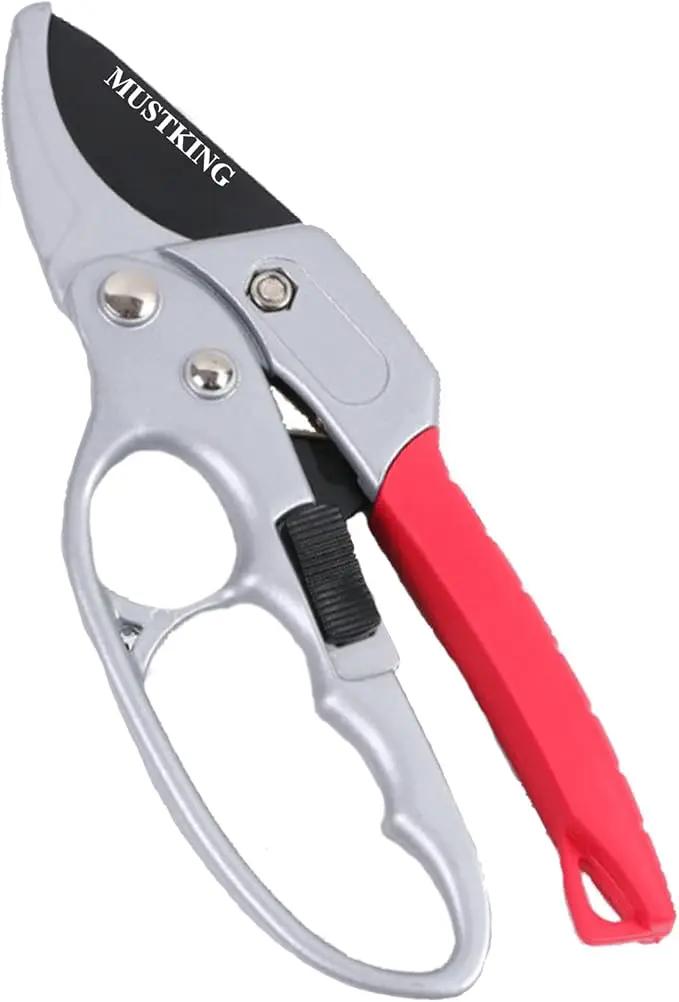 Garden Clippers, Premium Germany Pruners, Work 3 Times Easier, Professional Pruning Shears, Cutting Rose, Flower, Hedge, Stem, Sharp Scissors Gardening Tools, Arthritis Weak Hand Snips by GreenHaven Gardens