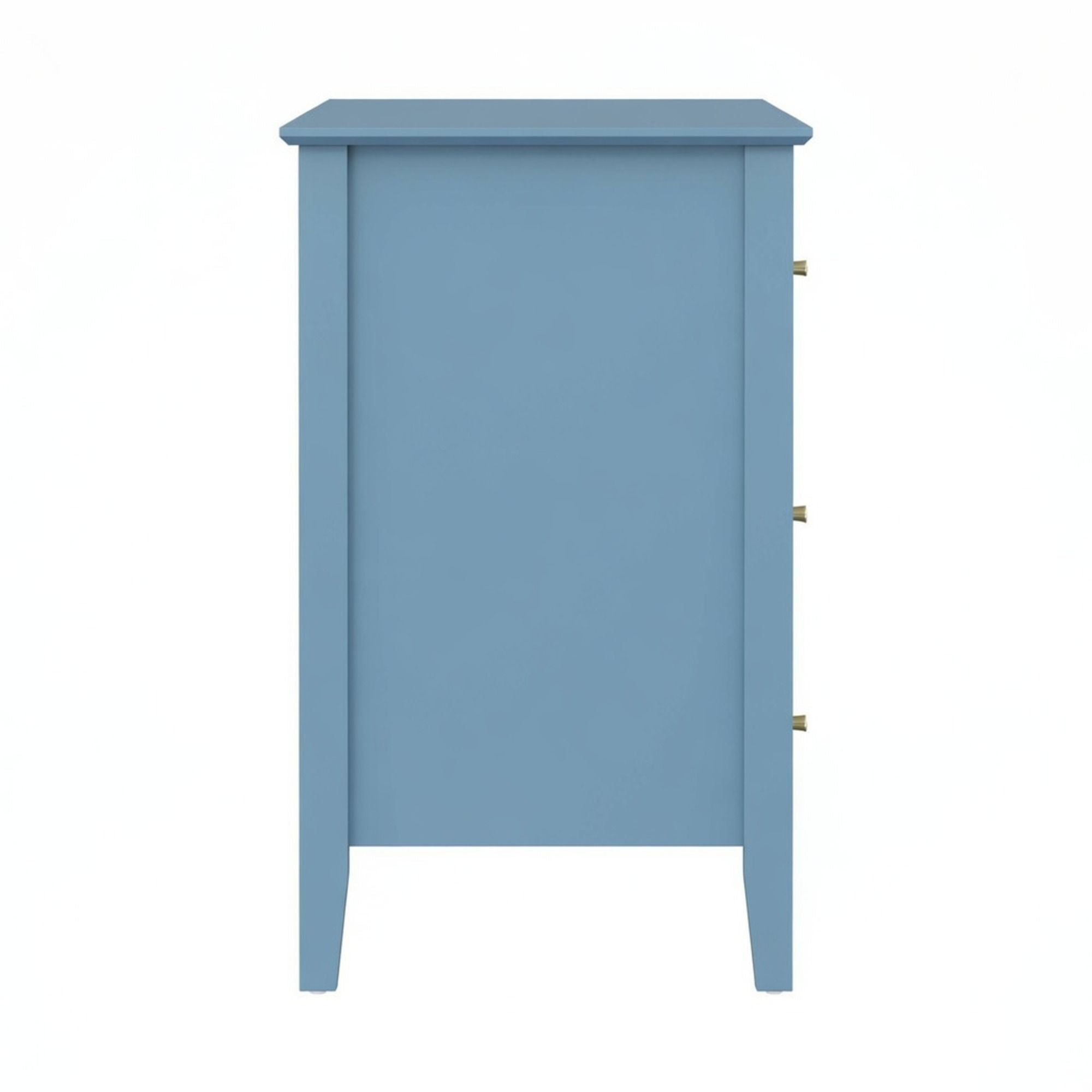 Fluted 3 Drawer Nightstand With Soft Close Slides by HouseOfZazla