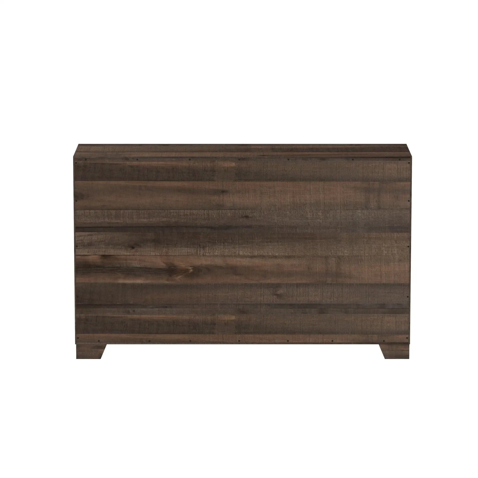 6 Drawer Wooden Dresser - Brown by HouseOfZazla