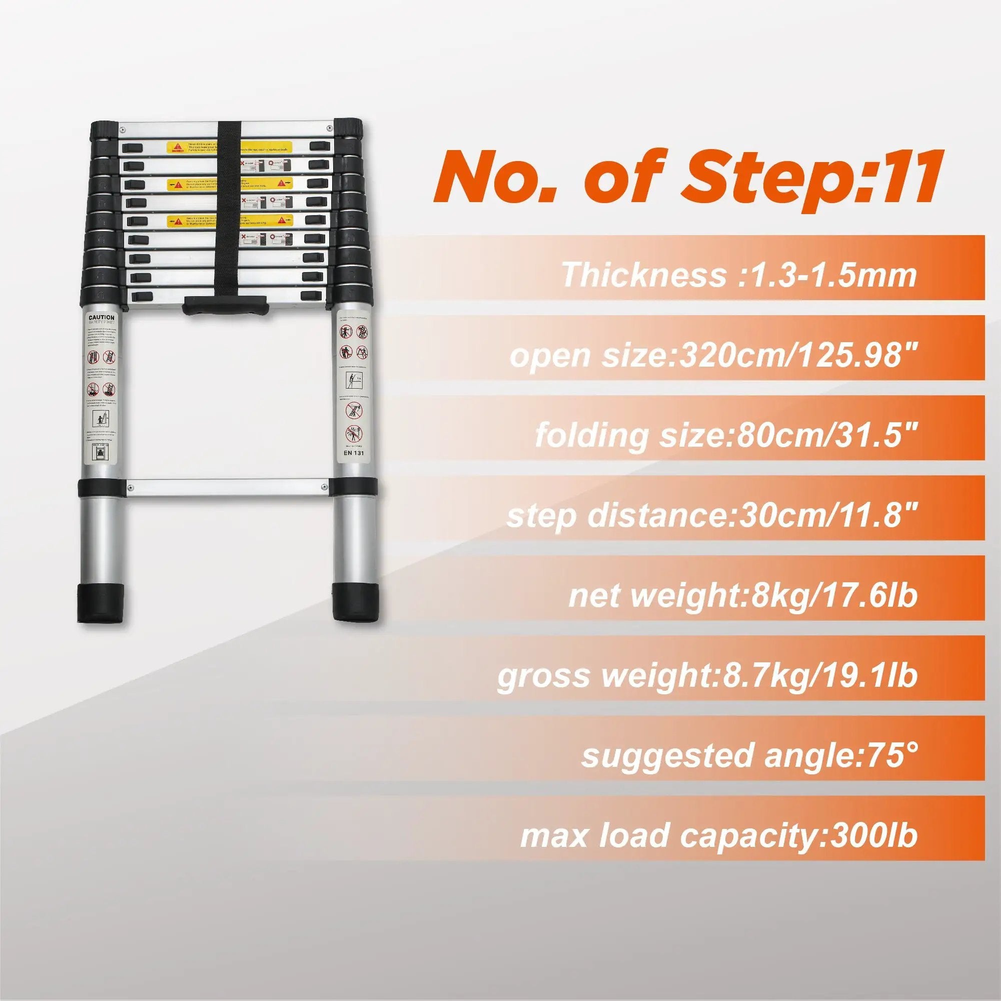 Telescoping Ladder 10.5FT by HouseOfZazla