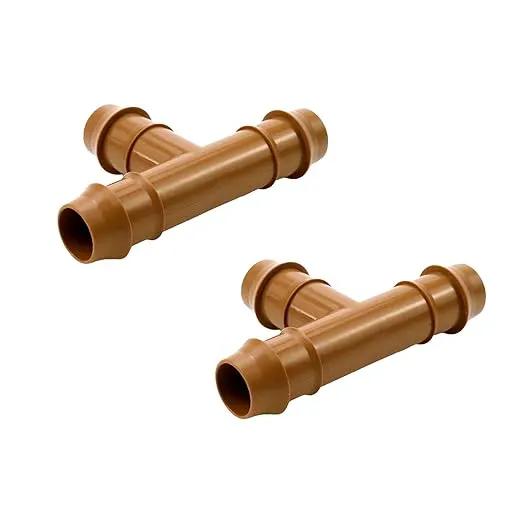 Dnyta 20pcs T Shaped Drip Irrigation Fittings Drip Line Connectors Kit 17mm Drip Irrigation Tubing 1/2 Inch Drip Line Connectors for Most 1/2" Irrigation Tubing or Sprinkler Systems by GreenHaven Gardens