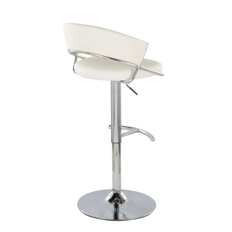 Jie - Contemporary Adjustable Barstool With Swivel & Rounded T Footrest (Set of 2) by Unique Piece Furniture
