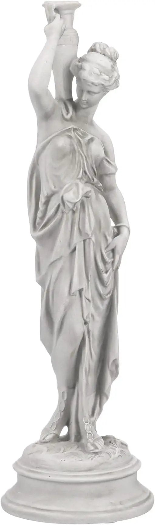 Design Toscano Dione the Divine Greek Water Woman Indoor/Outdoor Garden Statue, Medium, 22 inches tall, Cast Stone Resin, Antique Stone Finish by GreenHaven Gardens