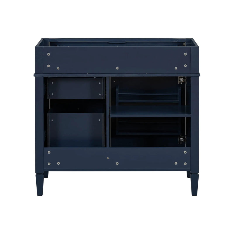 Bathroom Vanity With 2 Drawers And Tip-Out Drawer, Storage Cabinet by HouseOfZazla